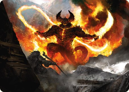 The Balrog, Durin's Bane Art Card [The Lord of the Rings: Tales of Mid