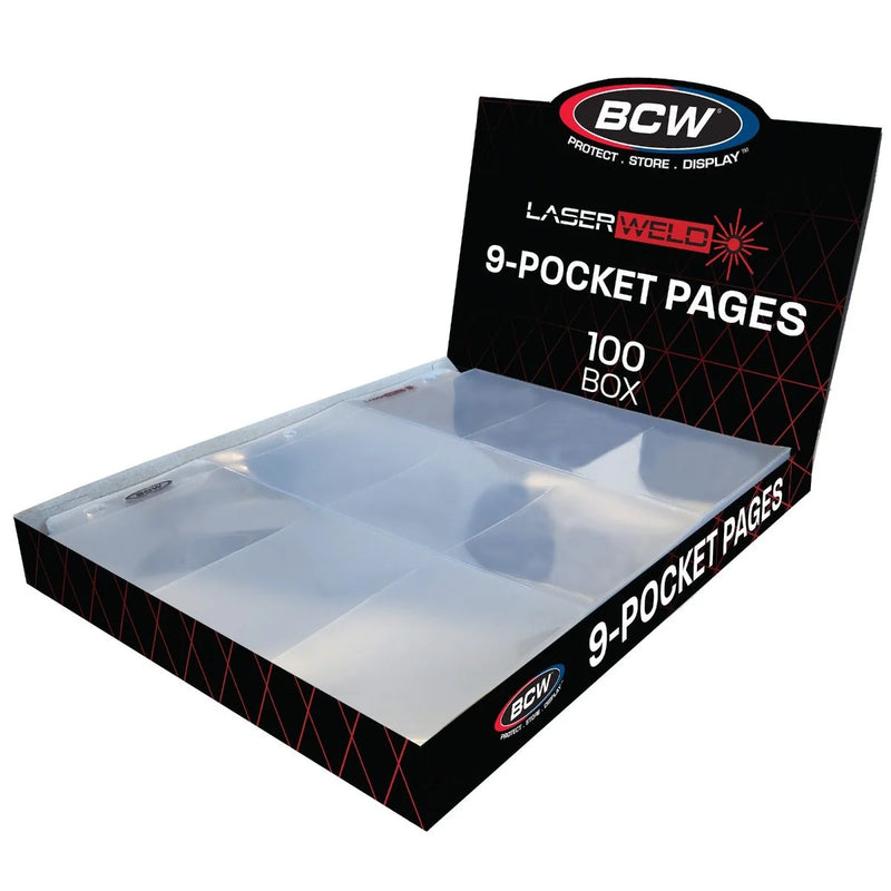 BCW LaserWeld Pages - 9 Pocket - 100ct Box (Pick-up in store)