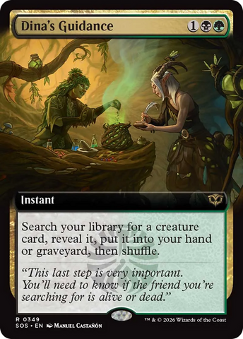 Dina's Guidance (Extended Art) [Secrets of Strixhaven]