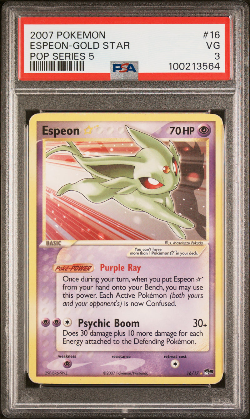 2007 POKEMON ESPEON-GOLD STAR