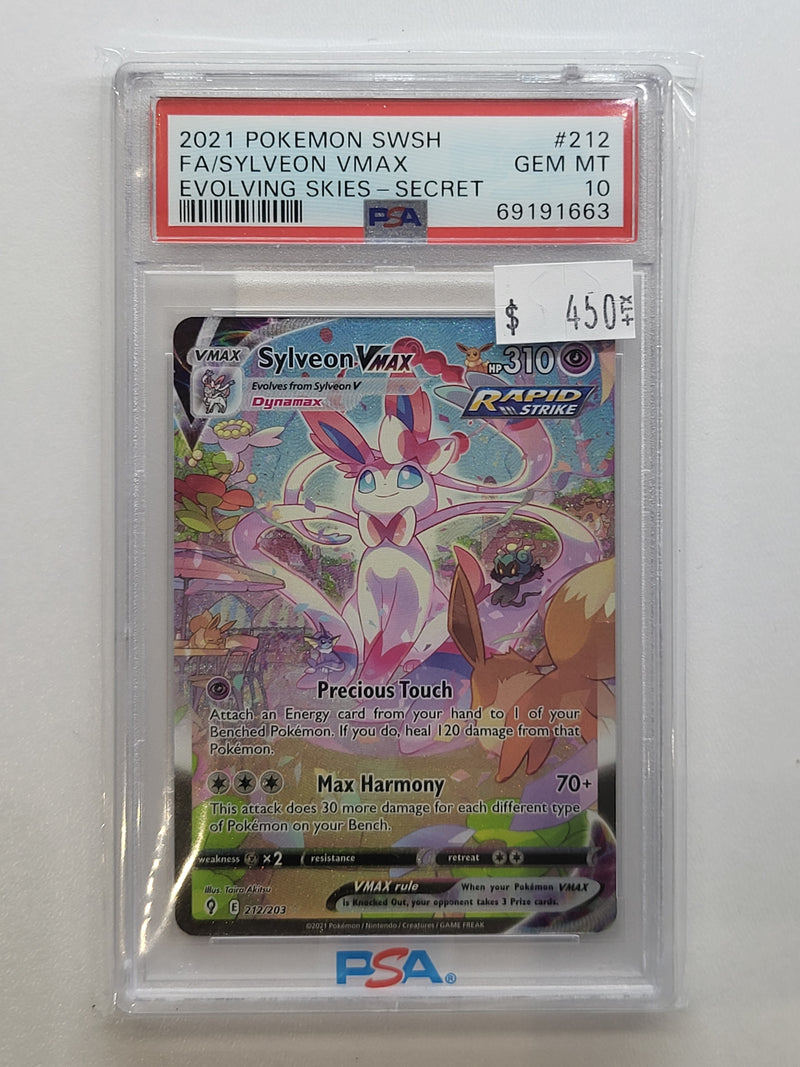 2021 POKEMON SWSH SYLVEON VMAX EVOLVING SKIES