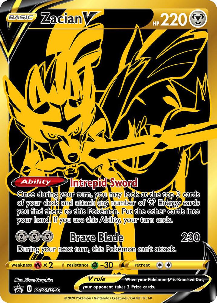 *SEALED* Zacian V - SWSH076 - SWSH: Sword & Shield Promo Cardsc