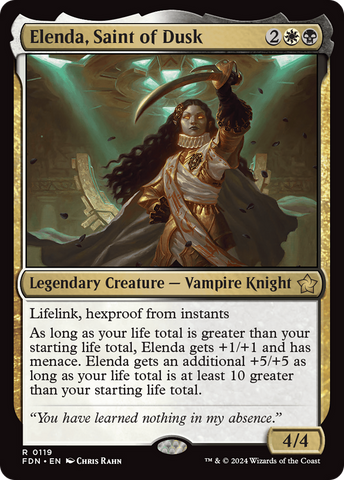 Elenda, Saint of Dusk [Foundations] (Promo Pack)