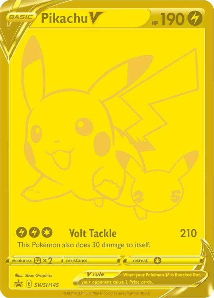 *SEALED* Pikachu V (SWSH145) (Celebrations) [Sword & Shield: Black Star Promos]