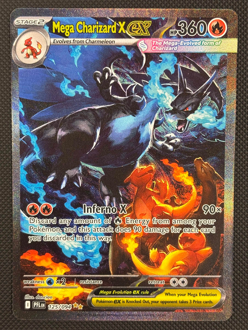 Mega Charizard X ex (125/094) [Mega Evolution: Phantasmal Flames] SCAN
