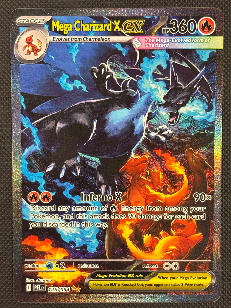 Mega Charizard X ex (125/094) [Mega Evolution: Phantasmal Flames] SCAN