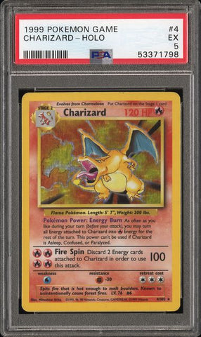 1999 POKEMON GAME #4 CHARIZARD-HOLO PSA 5 - 798