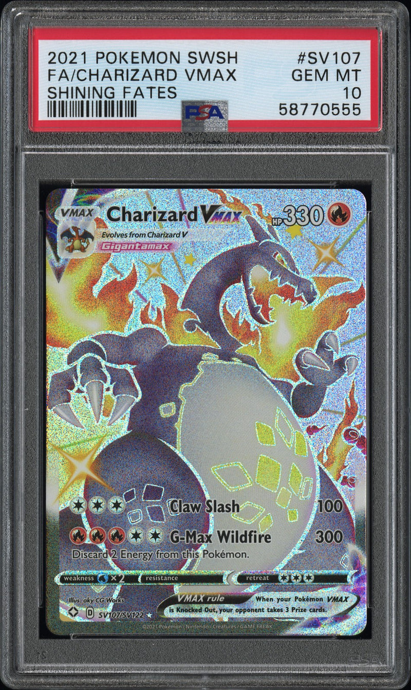 2021 POKEMON SWSH FULL ART CHARIZARD VMAX SHINING FATES