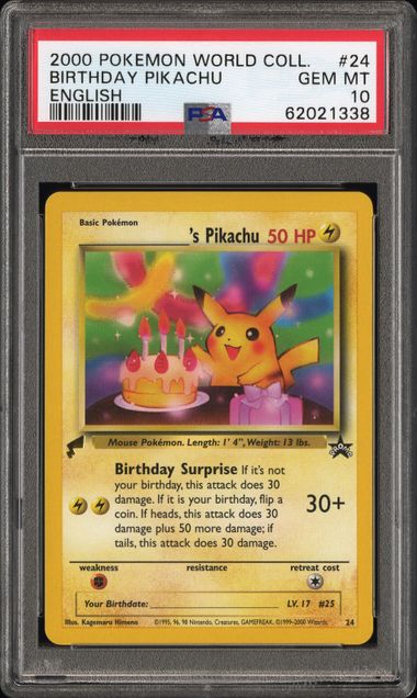 2000 POKEMON PIKACHU WORLD COLLECTION