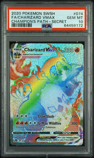 2020 POKEMON SWSH FULL ART CHARIZARD VMAX CHAMPION'S PATH