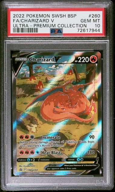 2022 POKEMON SWSH BSP FA/CHARIZARD V ULTRA - PREMIUM COLLECTION