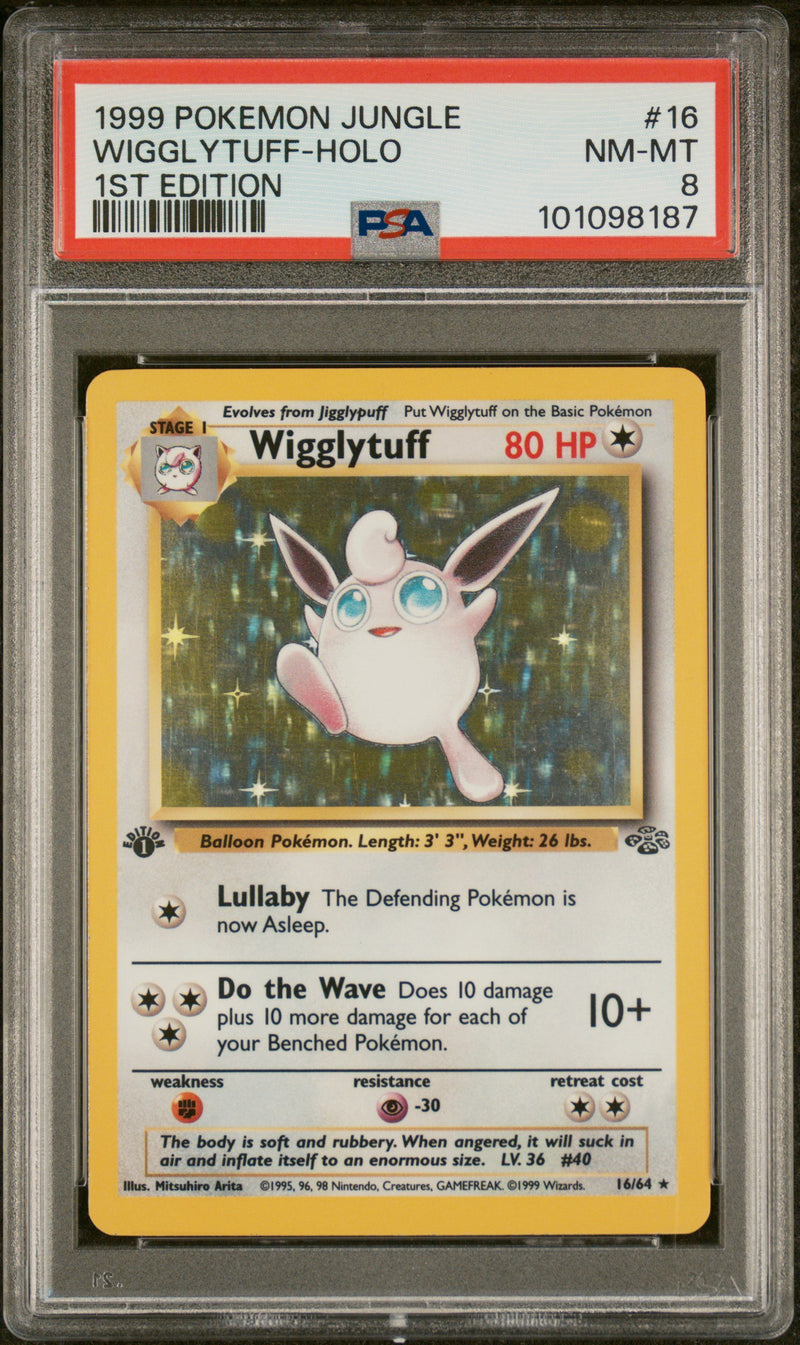 1999 POKEMON JUNGLE WIGGLYTUFF-HOLO 1ST EDITION