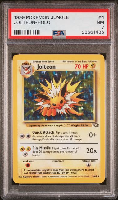 1999 POKEMON JUNGLE JOLTEON - HOLO