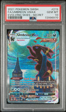 2021 POKEMON SWSH FA/UMBREON VMAX EVOLVING SKIES - SECRET