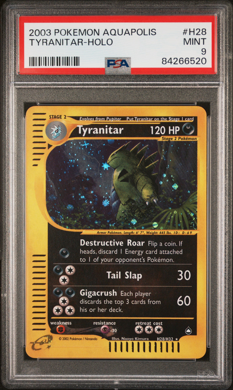 2003 POKEMON AQUAPOLIS TYRANITAR - HOLO
