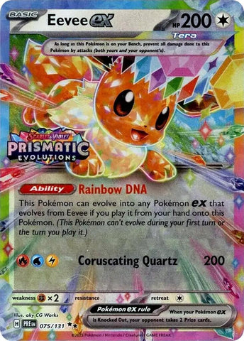 *SEALED* Eevee ex (075/131) (Prismatic Evolutions Stamp) [Scarlet & Violet: Prismatic Evolutions]