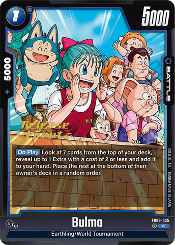 Bulma [Rivals Clash Release Event Cards]