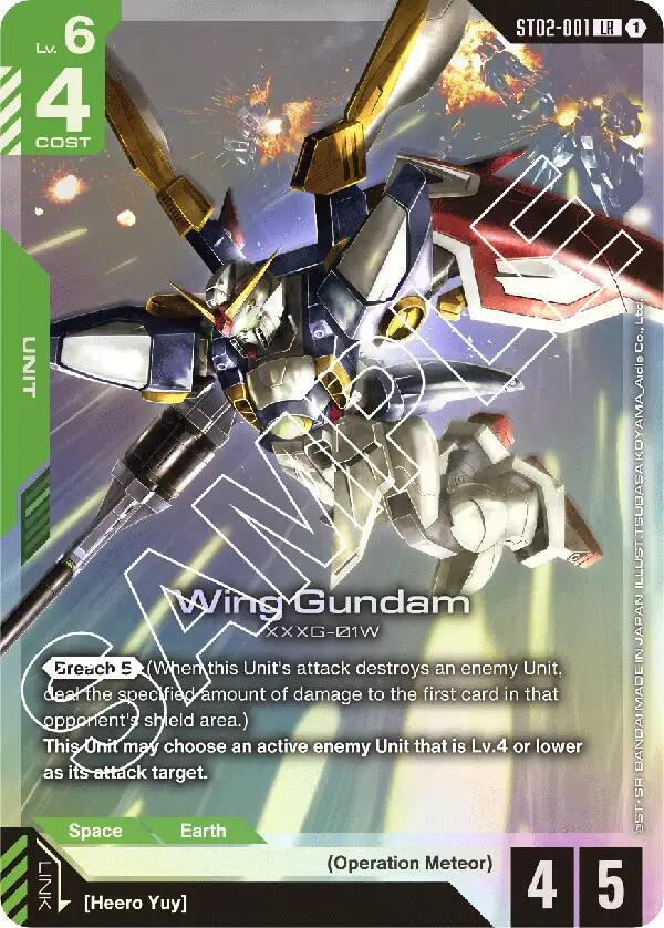 Wing Gundam - Starter Deck 02: Wings of Advance (ST02)