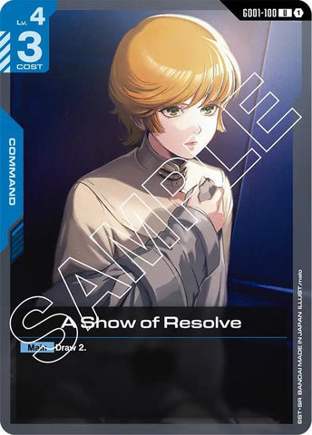 A Show of Resolve - Newtype Rising (GD01)