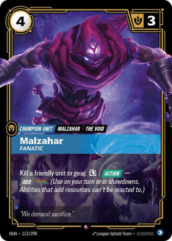Malzahar - Fanatic - Origins (OGN)