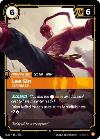 Lee Sin - Centered - Origins (OGN)
