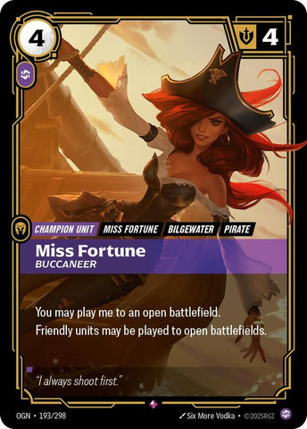 Miss Fortune - Buccaneer - Origins (OGN)