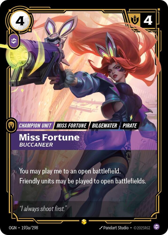 Miss Fortune - Buccaneer (Alternate Art) - Origins (OGN)