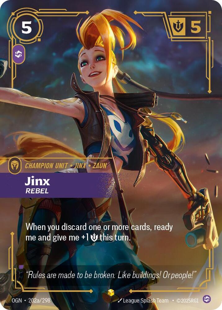 Jinx - Rebel (Alternate Art) - Origins (OGN)