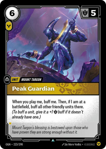 Peak Guardian - Origins (OGN)