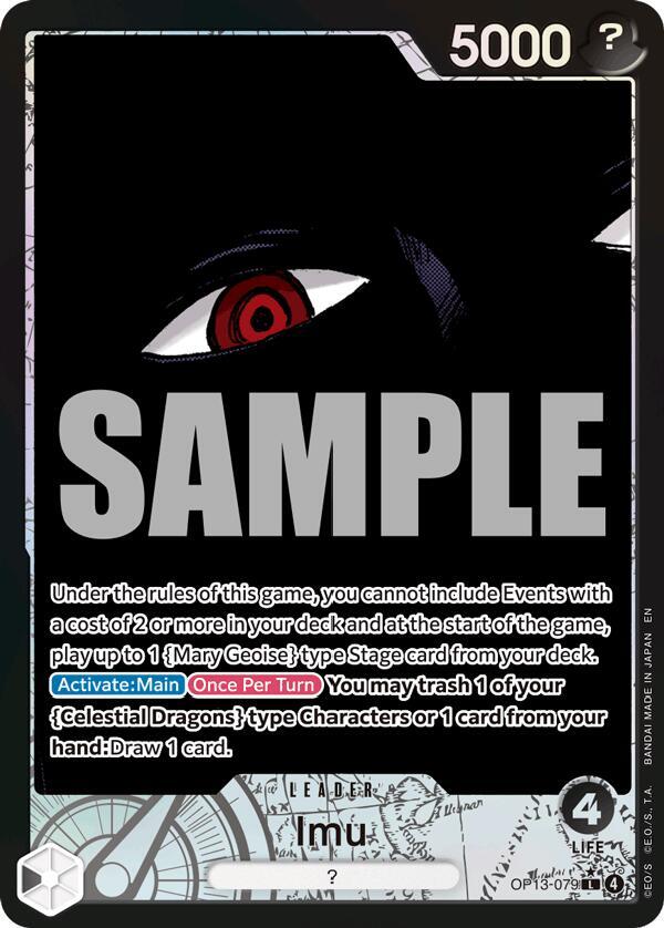 One Piece OP-13 Five Elders GOD PACK SET