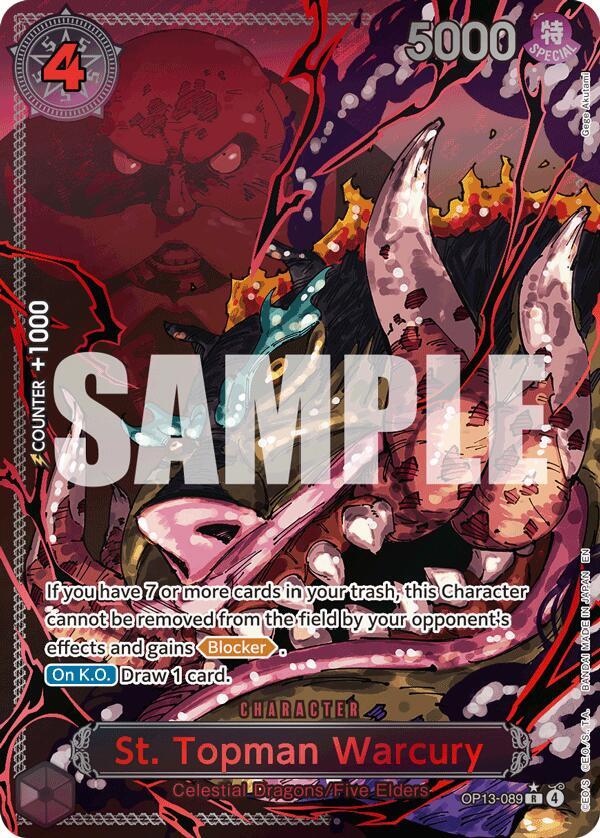 One Piece OP-13 Five Elders GOD PACK SET