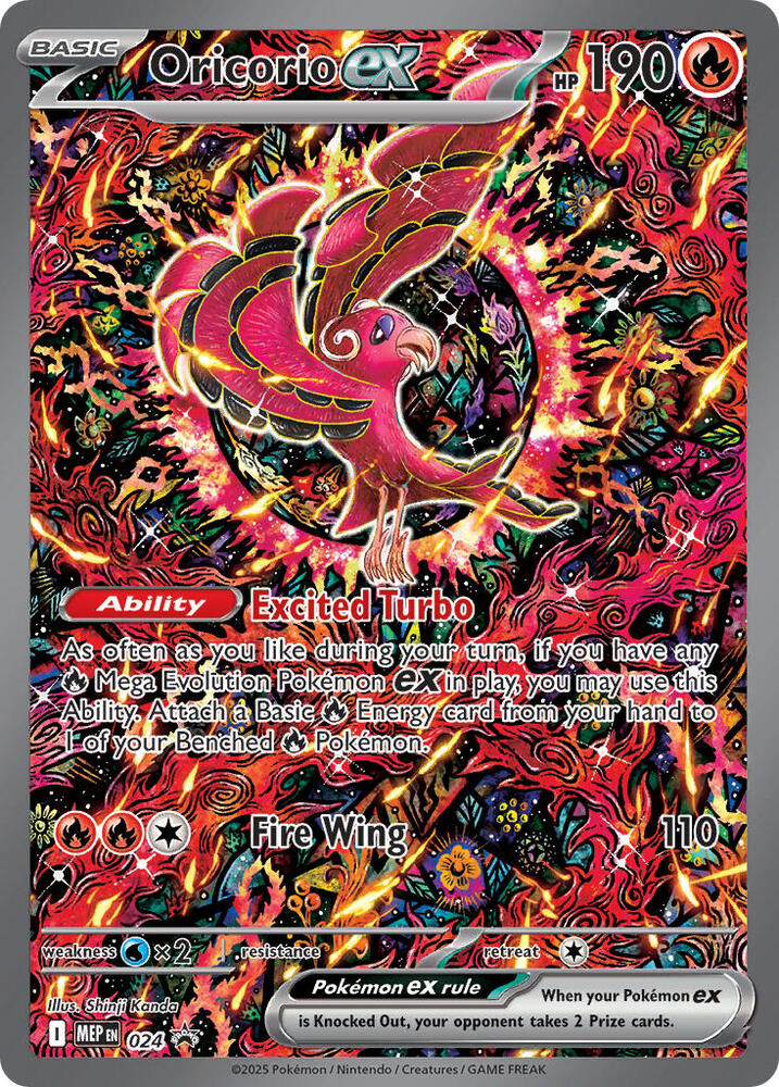 *SEALED* Mega Charizard X ex (023) & Oricorio ex (024) [Mega Evolution Promo]
