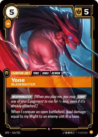 Yone - Blademaster - Spiritforged (SPF)