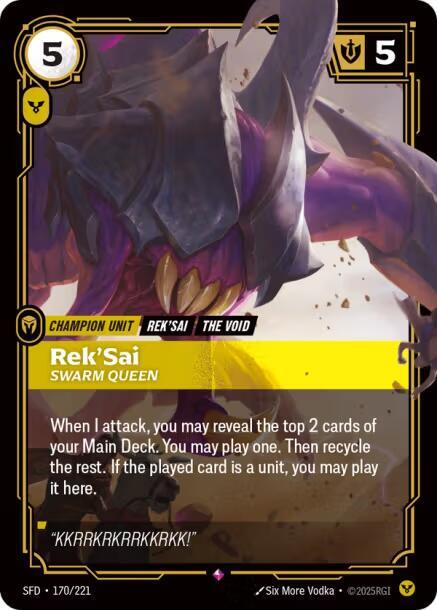 Rek'Sai - Swarm Queen - Spiritforged (SPF)