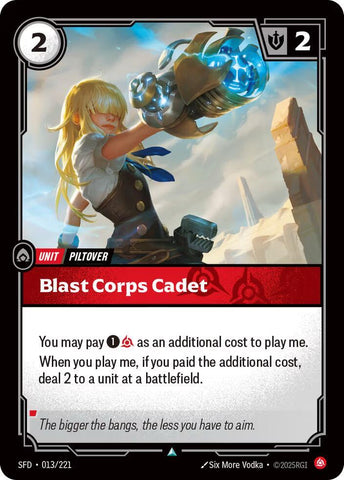 Blast Corps Cadet - Spiritforged (SFD)