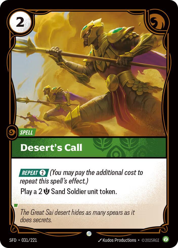 Desert's Call - Spiritforged (SPF)