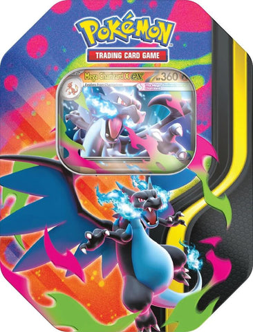 Mega Charizard Tin - Mega Charizard X ex *Limit 2 Per Customer*