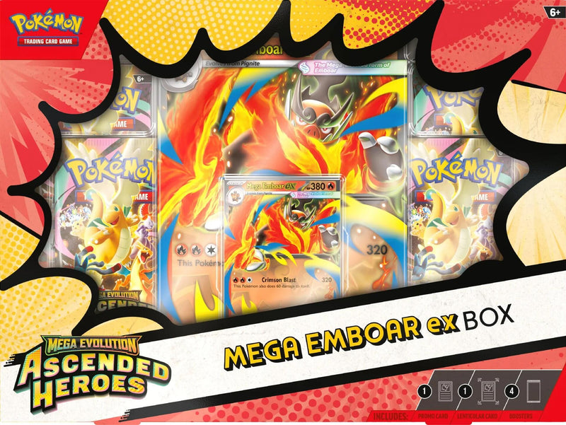 *LIMIT 1 PER PERSON* Mega Evolution: Ascended Heroes - Mega Emboar ex Box