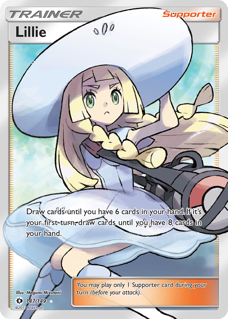 Lillie 英語版 リーリエ 147/149 PSA 8 Lillie (147/149) [Sun & Moon: Base Set]