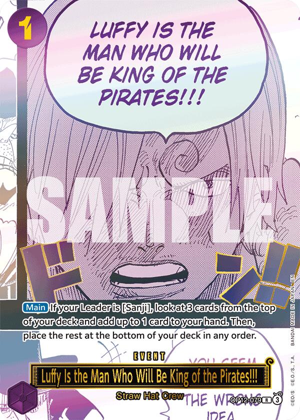 Luffy Is the Man Who Will Be King of the Pirates!!! (Japanese Version 3rd Anniversary Set) [One Piece Promotion Cards]