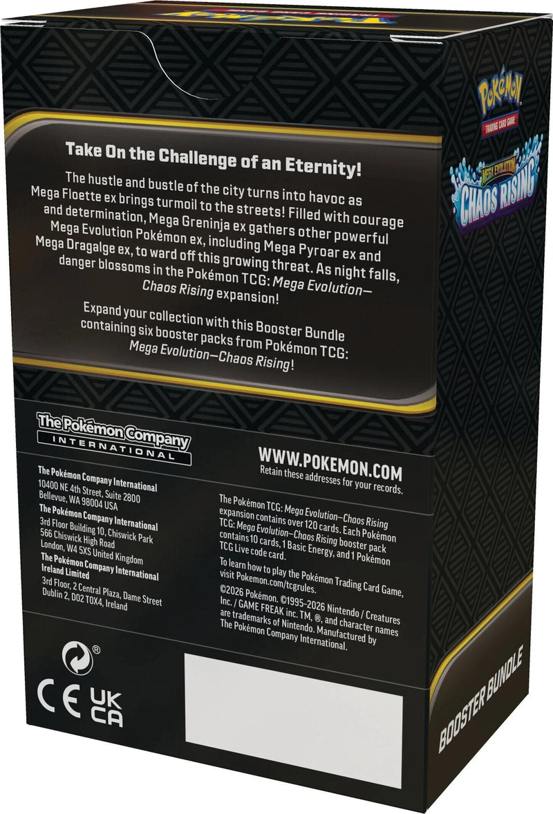 *LIMIT 2 PER CUSTOMER* Mega Evolution: Chaos Rising Booster Bundle