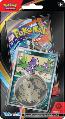 *LIMIT 8 PER CUSTOMER* Mega Evolution: Chaos Rising Single Pack Blister (Toxel)