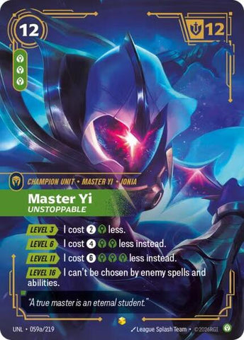 Master Yi - Unstoppable (Alternate Art) - Unleashed (UNL)