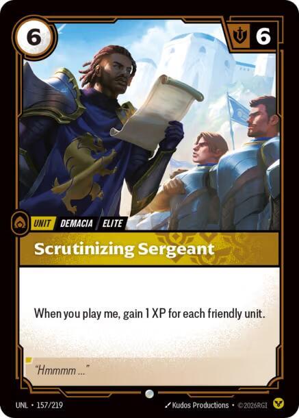 Scrutinizing Sergeant - Unleashed (UNL)