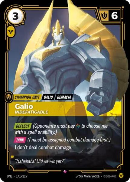 Galio - Indefatigable - Unleashed (UNL)