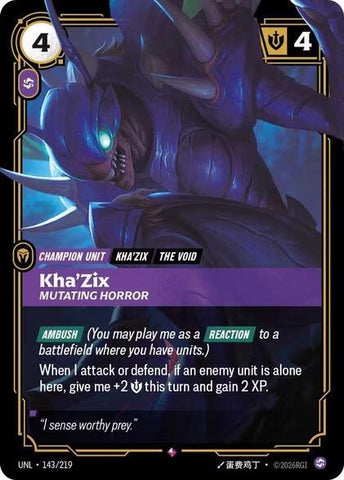 Kha'Zix - Mutating Horror - Unleashed (UNL)