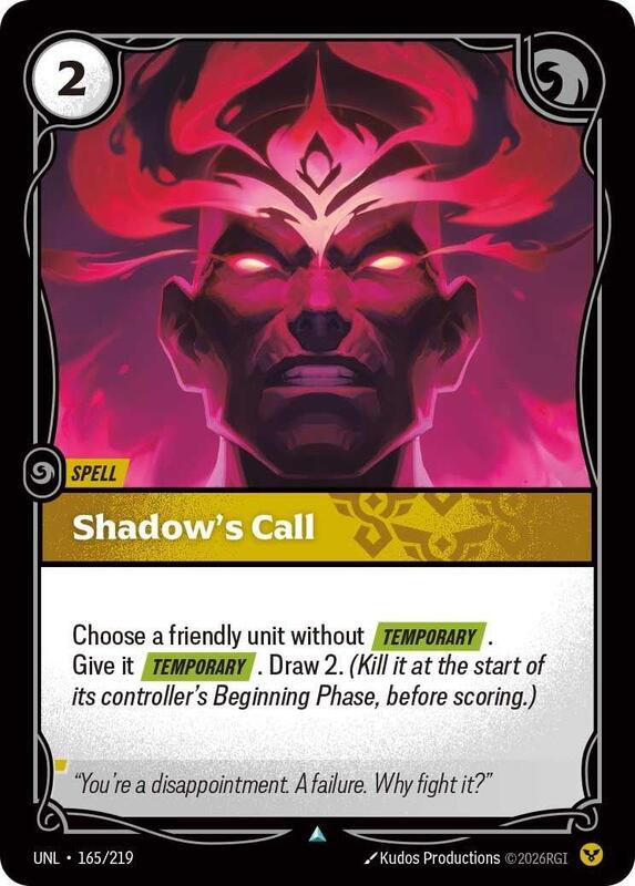 Shadow's Call - Unleashed (UNL)