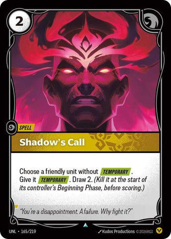 Shadow's Call - Unleashed (UNL)