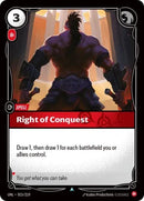 Right of Conquest - Unleashed (UNL)