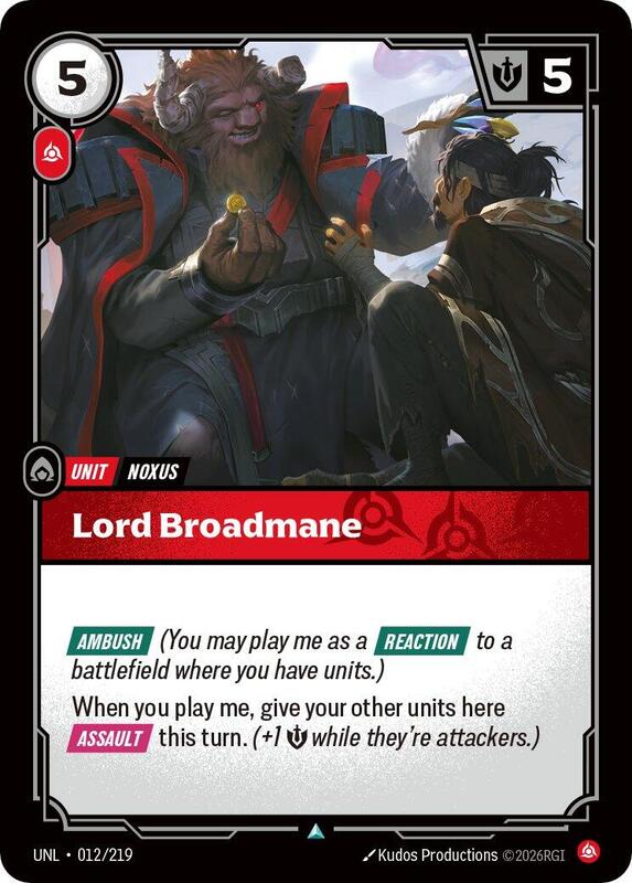 Lord Broadmane - Unleashed (UNL)